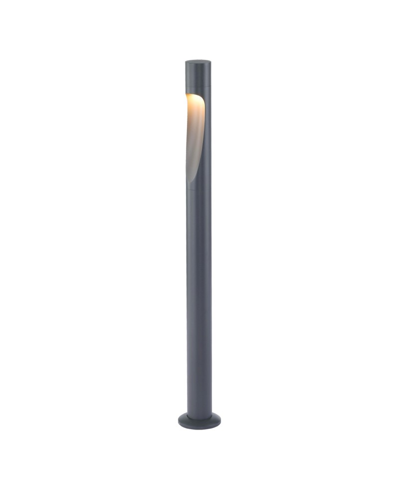 ARAN * BOLARDO 80CM IP65 6W 3000K GRIS OSCURO